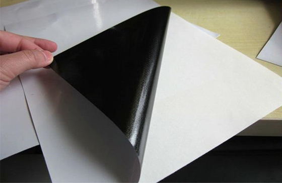 Black Adhesive Glossy Waterproof Printable Vinyl Roll Removable Monomeric