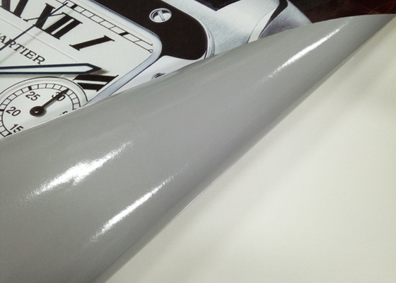 Grey Adhesive Printable Vinyl Wrap Bubble Free Polymeric Self Adhesive Vinyl Film