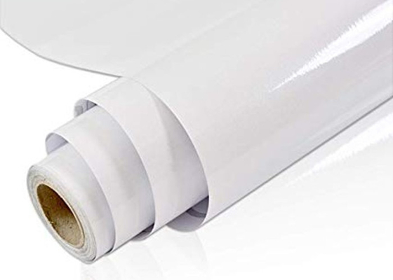 Gloss White Polymeric Vinyl Digital Screen Transfer Film With Removable Adhesive