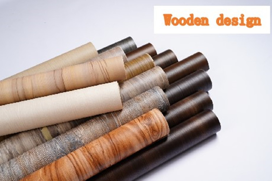 Blister Wood Grain	Decorative Laminate Film Furniture Adhesive Vinyl 0.8mm