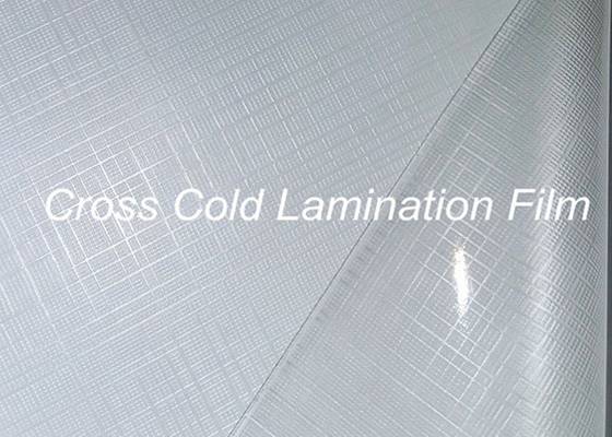 Flexible Cross Cold Laminating Film Semi Transparent 0.8mm