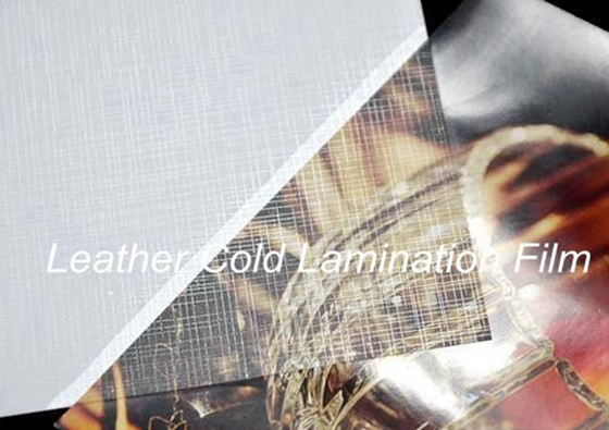 Leather Effect Cold Laminating Film Scratch Resistant For Images Protection