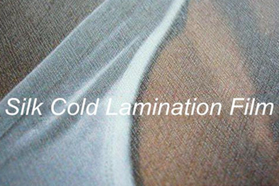 Silk Effect Cold Laminating Film Roll 0.6MM For Images Graphics Protection