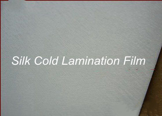 Silk Effect Cold Laminating Film Roll 0.6MM For Images Graphics Protection