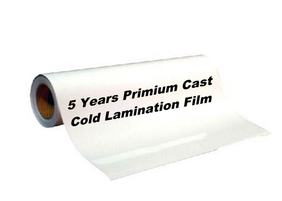 Graphics Protection 1mm Cast Vinyl Cold Glossy Lamination Film Roll 5 Years Durability