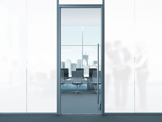 White Matte Frosted 0.8mm Decorative Window Glass Film For Privacy