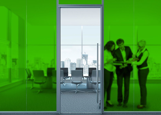 Grass Green Frosted Decorative Window Glass Film PVC Face Material