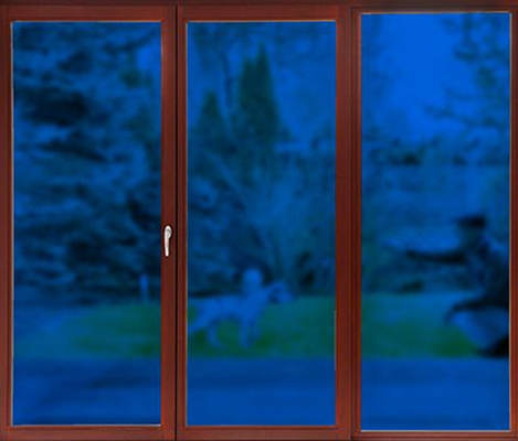 Plain King Blue Clear Static Cling Window Film Custom Frosted Window Film 0.8mm