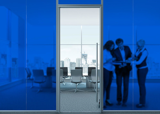 Plain King Blue Clear Static Cling Window Film Custom Frosted Window Film 0.8mm