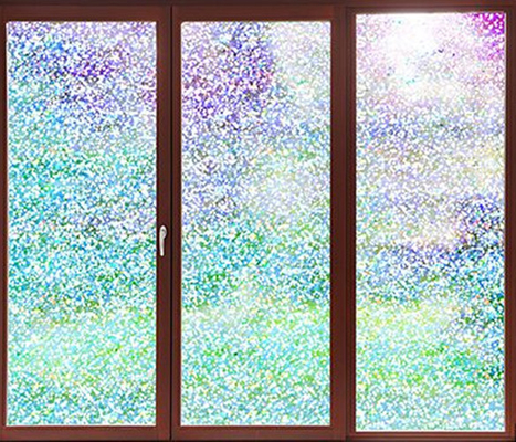 Privacy Screen Decorative Window Glass Film Dichroic Dots Pattern 1.22Mx50M
