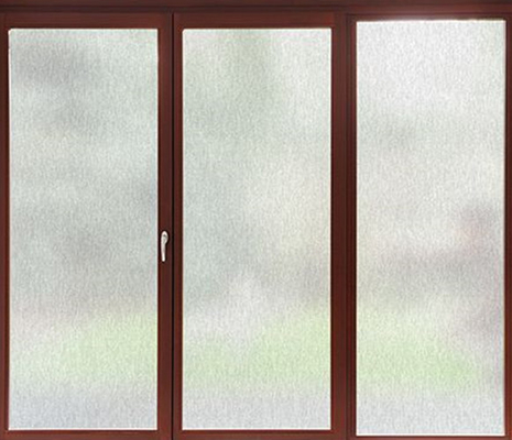 Clear Brushed Textured Static Privacy Window Film 0.8mm UV Heat Resistant Window Film