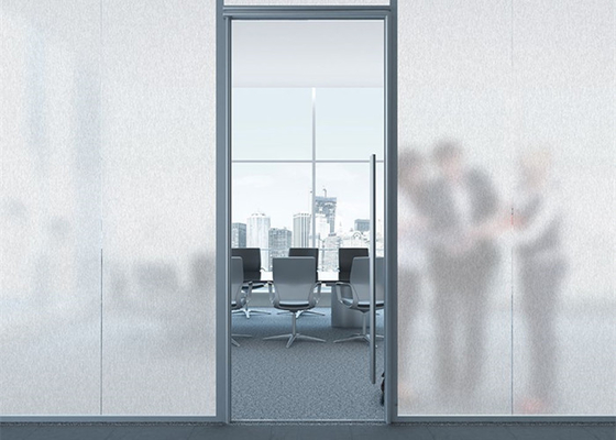 Clear Brushed Textured Static Privacy Window Film 0.8mm UV Heat Resistant Window Film
