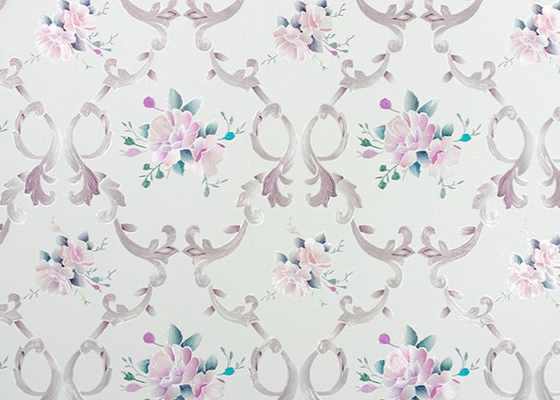 Gardenia Textured Stained Glass Window Film PVC Waterproof Window Film