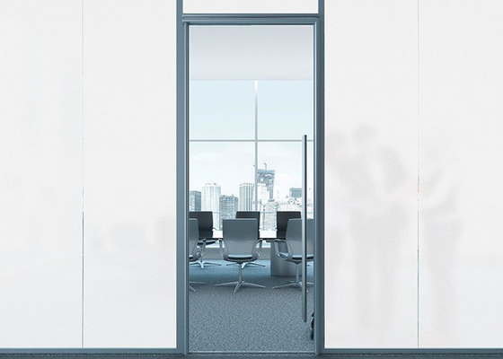 White Sand Frosted 0.8mm Static Cling Privacy Window Film With PET Release Liner