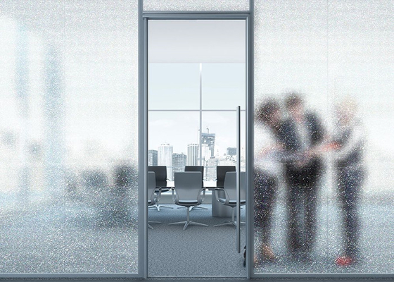 Sun Control Pixels Static Cling Decorative Window Glass Film 0.8mm Thick