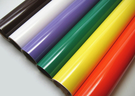 Glossy Color Cutting 0.1mm Calendered Vinyl Film self adhesive pVC film