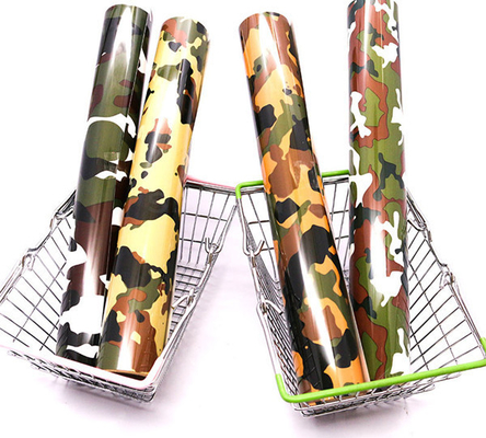 Camouflage Heat Transfer Film Roll Stretchable 6.6-13.2lbs Pressure