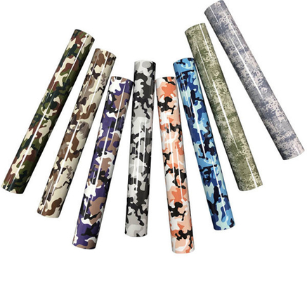 Camouflage Heat Transfer Film Roll Stretchable 6.6-13.2lbs Pressure