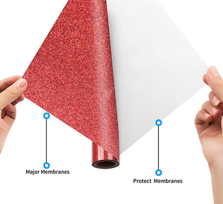 TPU Glitter Heat Transfer Film Roll Multicolored For Clothing