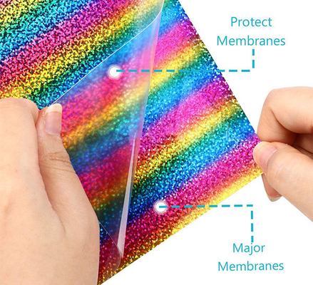 Vinyl Holographic Heat Transfer Film Roll Easy Weed 0.5x25m