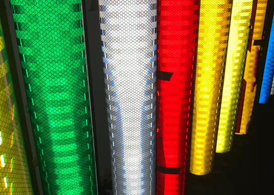 PVC Acrylic High Intensity Prismatic Sheeting Traffic Sign White Reflective Sheeting