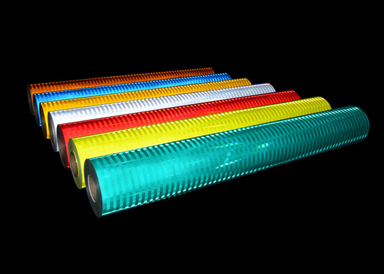 Metallized High Intensity Prismatic Vinyl Retro Reflective Sheeting For Traffic Sign