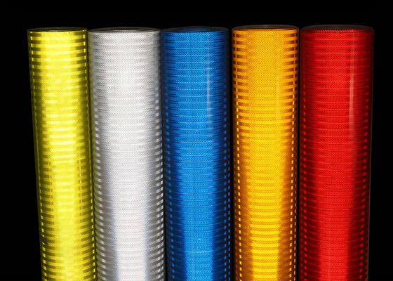 Metallized High Intensity Prismatic Vinyl Retro Reflective Sheeting For Traffic Sign