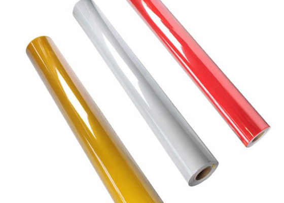 PVC Glass Bead Printing Grade Reflective Sheeting Film For Traffic Sign