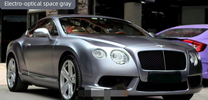 30µm Air Release Electro Optical Space grey Car Vinyl Wrap Prevents Sun Damage