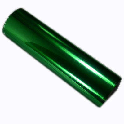 Slidable Silver Green Chrome Car Vinyl Wrap Film Bubble Free