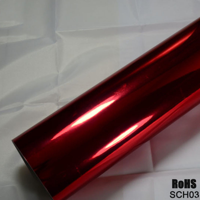 Gloss pink Chrome Car Vinyl Wrap with Removable Acrylic Adhesive