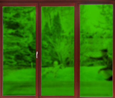 Grass Green Frosted Decorative Window Glass Film PVC Face Material