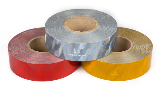 Vehicle Reflective Conspicuity Tape Prismatic Reflective Tape For Traffic Sign